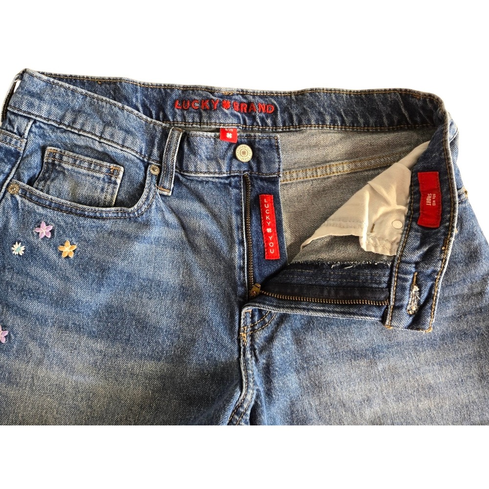 LOT OF 2 Lucky Brand Denim Shorts 90" Midi Size 8/29 - Picture 4 of 10